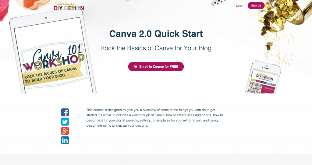 Free Blogging Course: Canva 2.0 Quick Start Rock the Basics of Canva for Your Blog