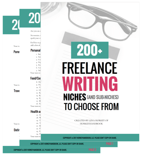freelance writing niches